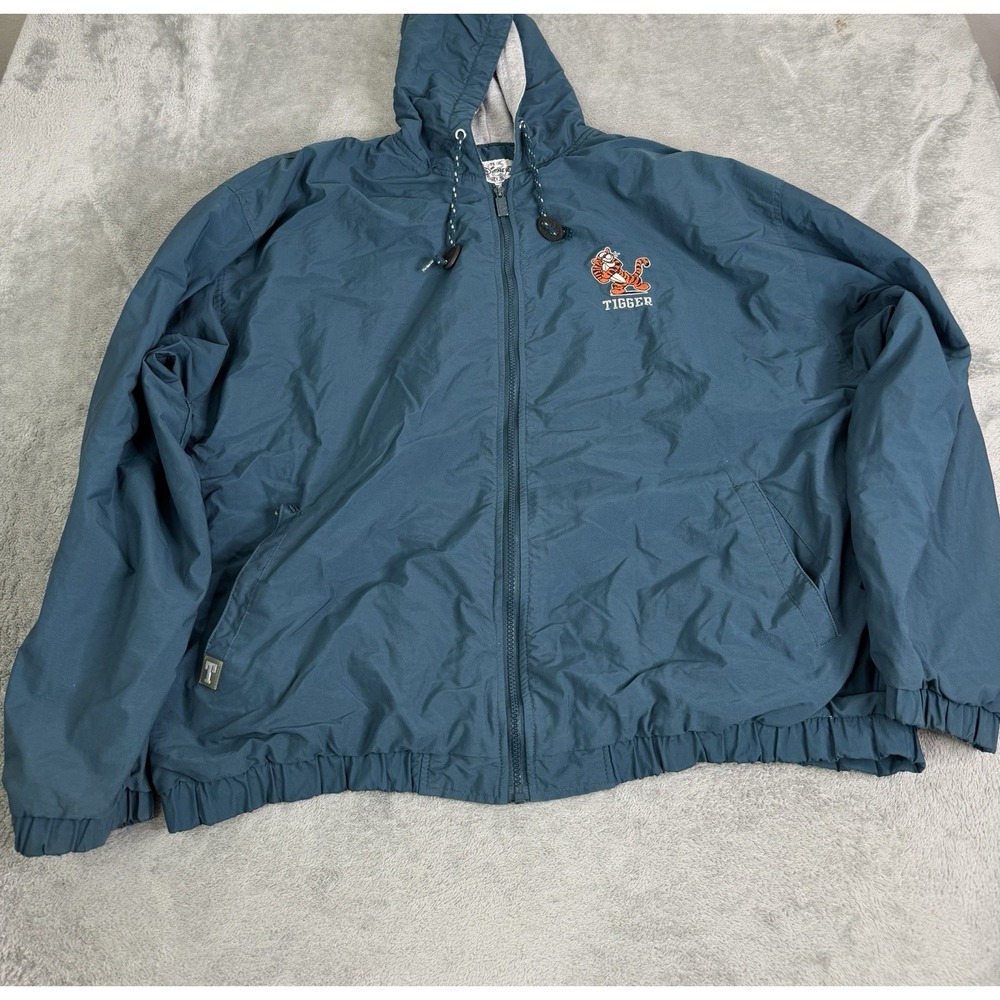 Vintage 90s Disney Tiger Full Zip Jacket Men's Size 2XL Green